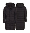 Spindle Men's High Quality Hooded Padded Long Puffer Coat  Winter Longline Jacket
