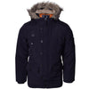 52_DNM Children's Boys Winter Parka Coat Fur Borg Lined Hood School Jacket - Black