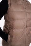 Womens Plain Black Hooded Gilet Body Warmer Padded Sherpa Borg Lined Zip Up Gilet Vest Basic Bodywarmer Short Sleeveless Jacket Zip Pockets