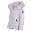Spindle Womens Ladies Premium Quality Hooded Short Fur Parka Quilted Padded Puffer Coat | Zip Side Pockets | Luxurious Detachable Faux Fur on Hood | Zipped Inner Pocket