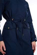 Spindle Womens Hooded Rain Jacket Mac Outdoor Windbreaker Lightweight Spring Summer Autumn Ladies Softshell Coat Adjustable Waist