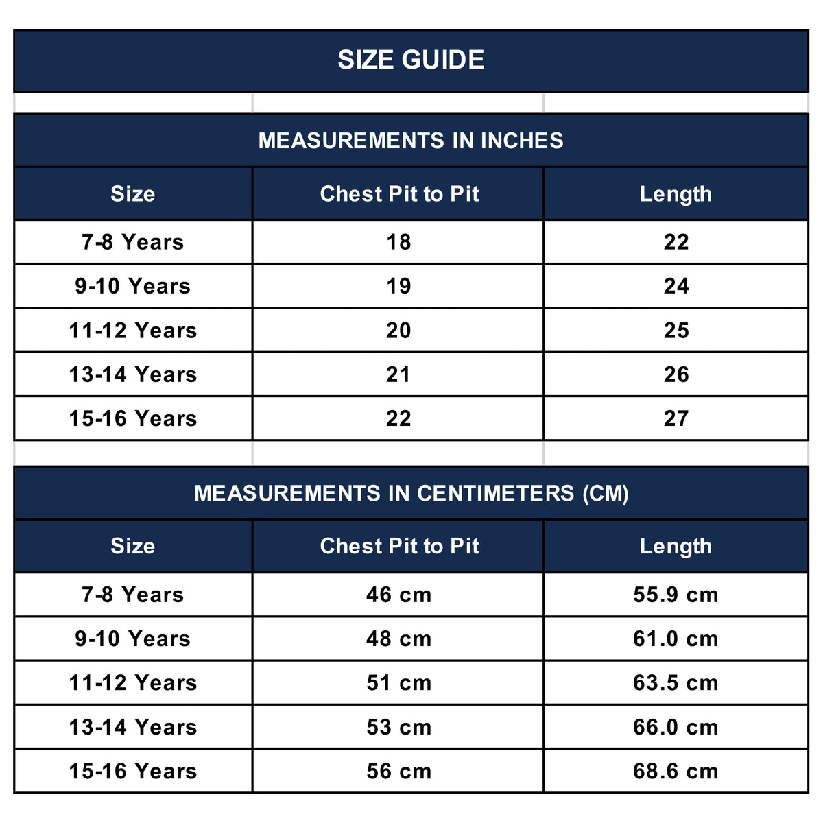 Size Guide