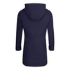 Womens Premium Quality Rain Mac Rain Jacket Hood Ladies Trench Coat Long Water Repellent Outdoor Coat with Pockets Hooded Kagoule Hooded Festival Anorak with adjustable waist and roll up sleeves. Black and Navy Blue