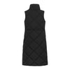 Spindle Womens Diamond Quilted Padded Long Sleeveless Jacket Funnel Neck Outerwear Ladies Waistcoat Gilet Longline Coat Bodywarmer without hood Vest Adjustable Waist