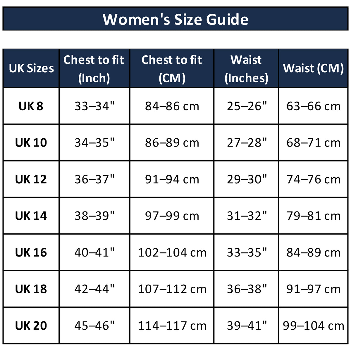 Size Guide