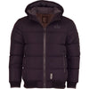 Spindle Children's Boys Padded Winter Coat School Hooded Fleece Lined Jacket Zip Pockets Youths - Black Grey