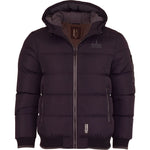 Spindle Children's Boys Padded Winter Coat School Hooded Fleece Lined Jacket Zip Pockets Youths - Black Grey