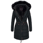 Spindle Women's Quilted Hooded Jacket Erica Black