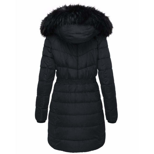 Spindle Women's Quilted Hooded Jacket Erica Black