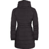 Spindle Winter Lined Parka Quilted Coat Fur Collar Hooded Long Ladies Womens Jacket Black Gold Brooke