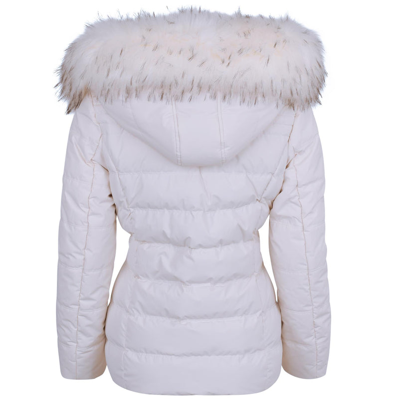 Spindle Short Parka Padded Puffer Coat Francesca White