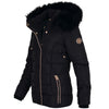 Spindle Short Parka Padded Puffer Coat Francesca Black