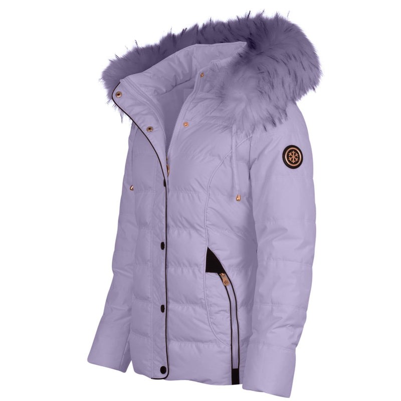 Spindle Short Parka Padded Puffer Coat Francesca Lilac