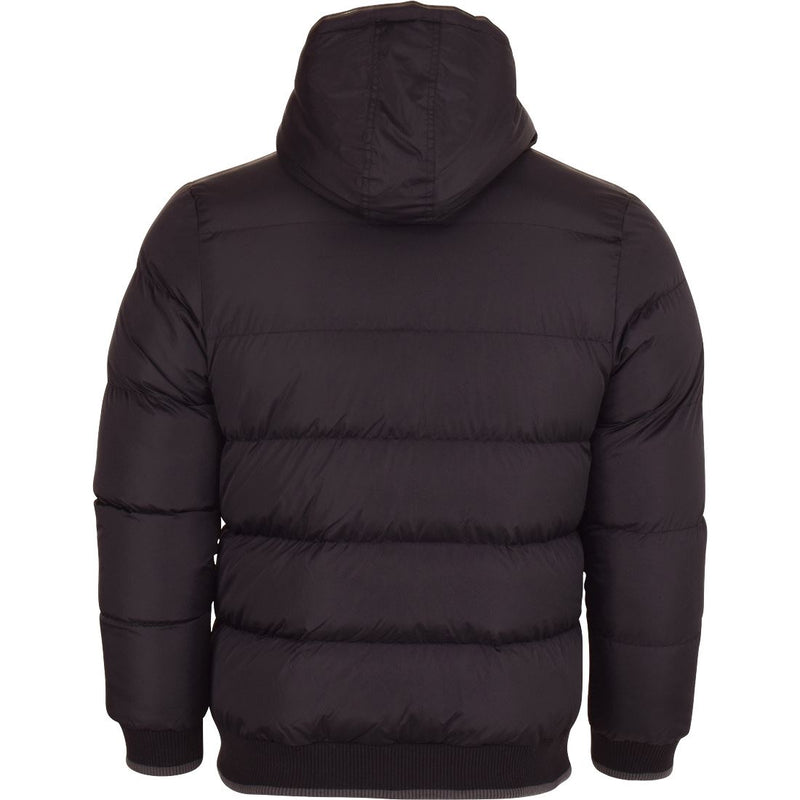 Spindle Children's Boys Padded Winter Coat School Hooded Fleece Lined Jacket Zip Pockets Youths - Black Grey